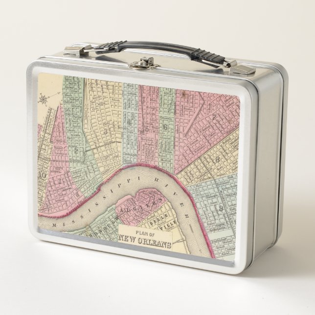 Mapa de New Orleans de Mitchell (Anverso)