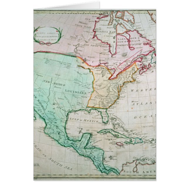 Mapa de Norteamérica (Frente)