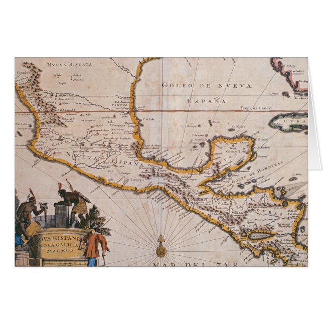 Mapa de nueva España |New Galicia y Guatemala, (Anverso (Horizontal))