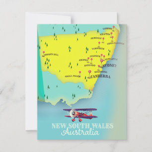 Mapa de Nueva Gales del Sur Australia