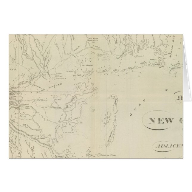 Mapa de Nueva Orleans (Anverso (Horizontal))