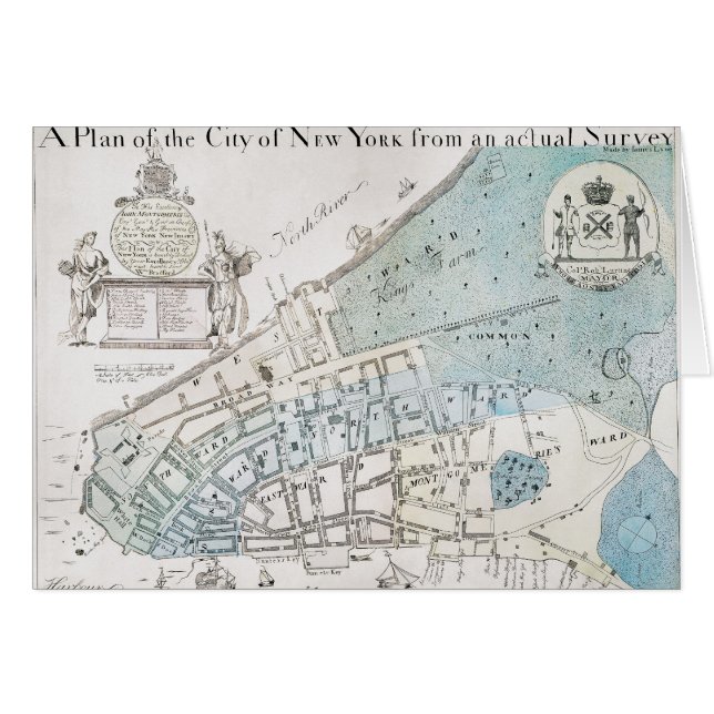 Mapa de Nueva York, 1728 (Anverso (Horizontal))