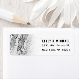 Mapa de Nueva York | Etiqueta de retorno