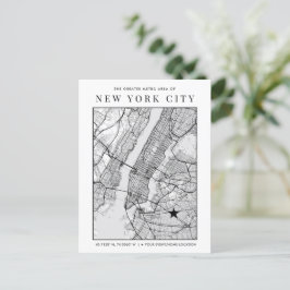 Mapa de Nueva York + Marcar Una Ubicación! Postal