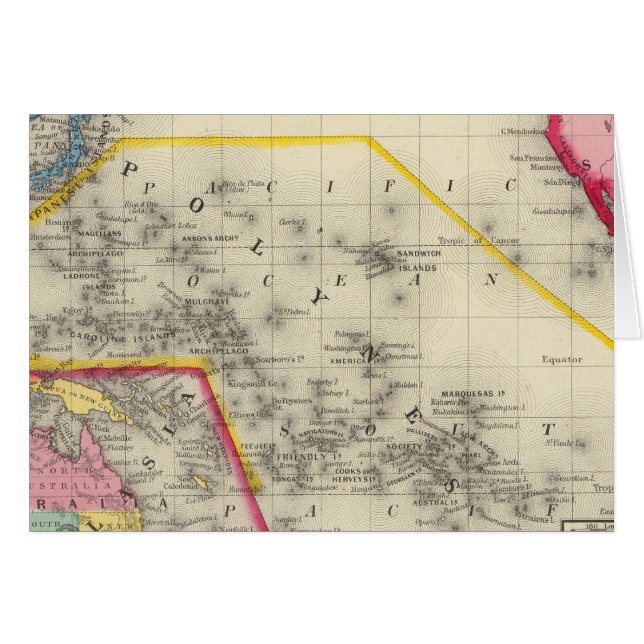 Mapa De Oceanica (Anverso (Horizontal))