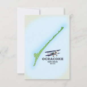 Mapa de Ocracoke Carolina del Norte EE. UU.