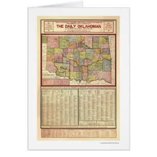 Mapa de Oklahoma y del territorio indio 1905