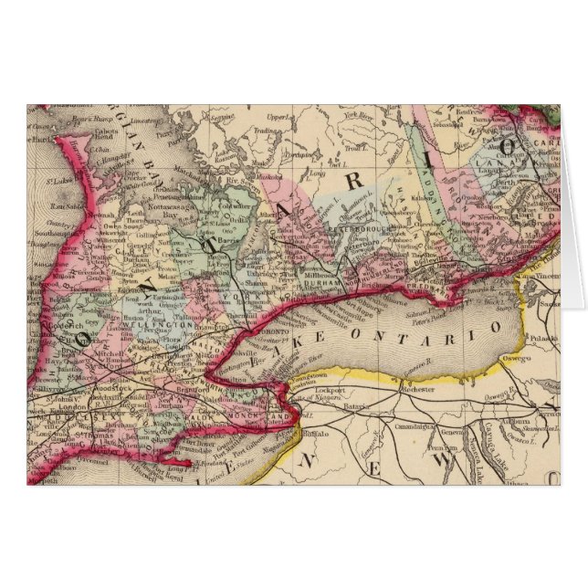 Mapa de Ontario de Mitchell (Anverso (Horizontal))