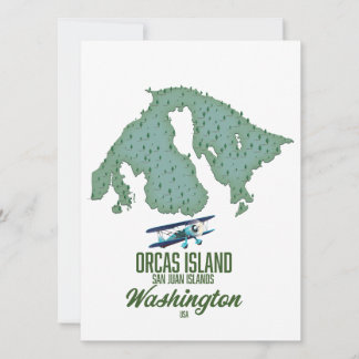 Mapa de Orcas Island, Washington, EE. UU.