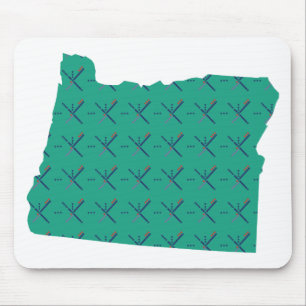 Mapa de Oregon de la alfombra del aeropuerto de