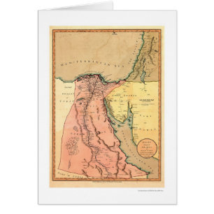 Mapa de Oriente Medio Egipto - 1800