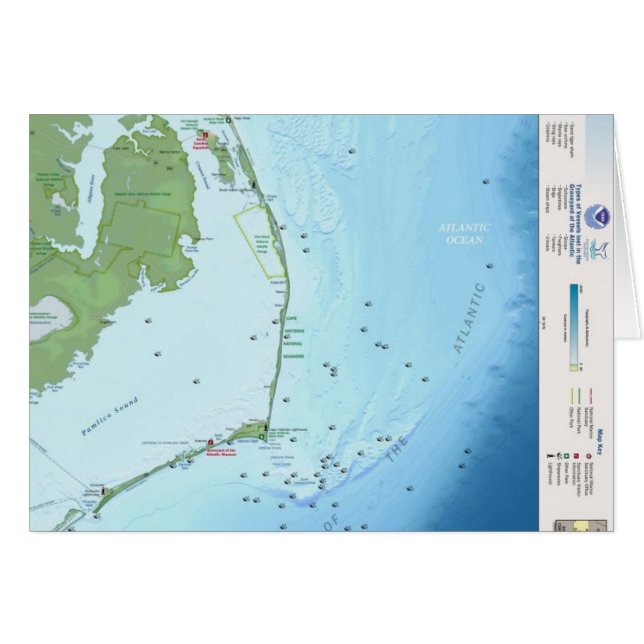 Mapa de Outer Banks (Anverso (Horizontal))