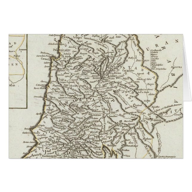 Mapa de Palestina (Anverso (Horizontal))