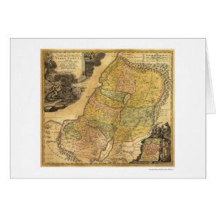 Mapa de Palestina de Juan Homann baptista 1715