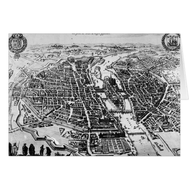 Mapa de París, 1620 (Anverso (Horizontal))