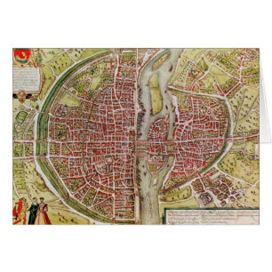 Mapa de París 'del terrarrum de los orbis de