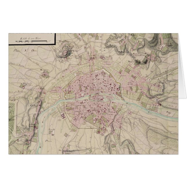 Mapa de París y de su cerco (Anverso (Horizontal))