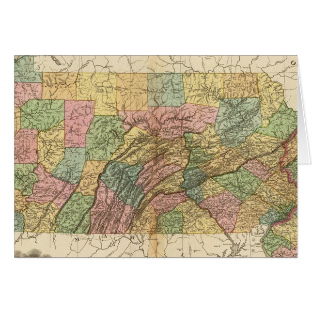 Mapa de Pensilvania y Nueva Jersey (Anverso (Horizontal))