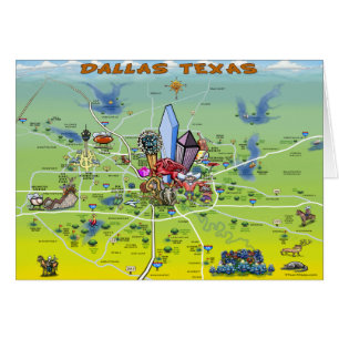 Mapa de Personalizados de Dallas Texas