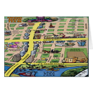 Mapa de Personalizados del centro de Austin Texas