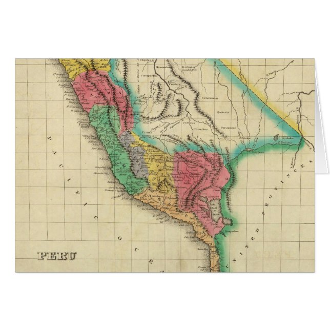 Mapa De Perú (Anverso (Horizontal))