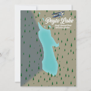 Mapa de Peyto Lake Canadian Rockies