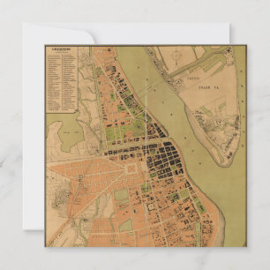 Mapa de Phnom Penh, Camboya (alrededor de 1920)