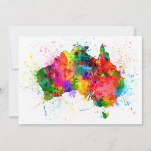 Mapa de pintura de Australia