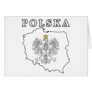 Mapa de Polska con águila