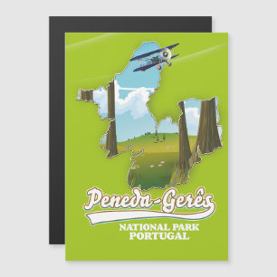 Mapa de Portugal del parque nacional Peneda-gerês