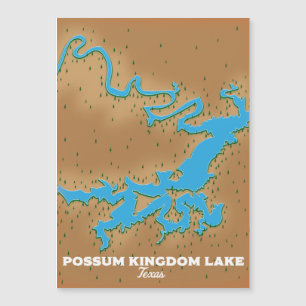Mapa de Possum Kingdom Texas