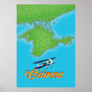 mapa de póster de viaje de estilo vintage de Crime