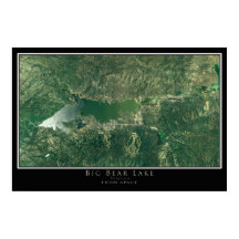 Mapa de Posters por satélite de Big Bear Lake Cali