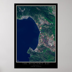 Mapa de Posters por satélite de California en Mont