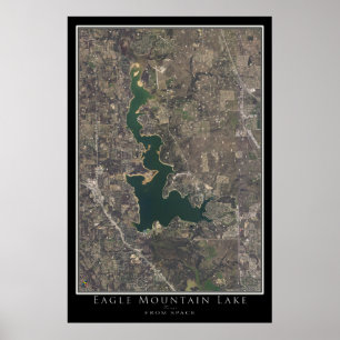 Mapa de Posters por satélite de Eagle Mountain Lak