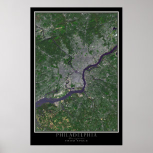 Mapa de Posters por satélite de Filadelfia Pennsyl