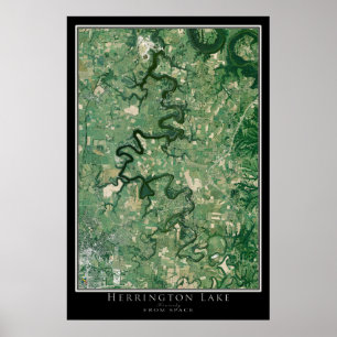 Mapa de Posters por satélite de Herrington Lake Ke