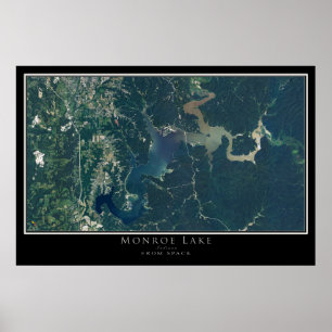 Mapa de Posters por satélite de Monroe Lake Indian