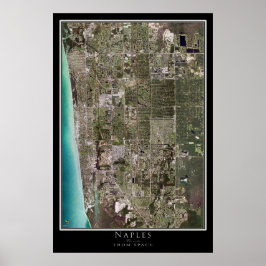 Mapa de Posters por satélite de Nápoles Florida