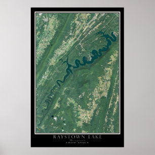 Mapa de Posters por satélite de Raystown Lake Penn