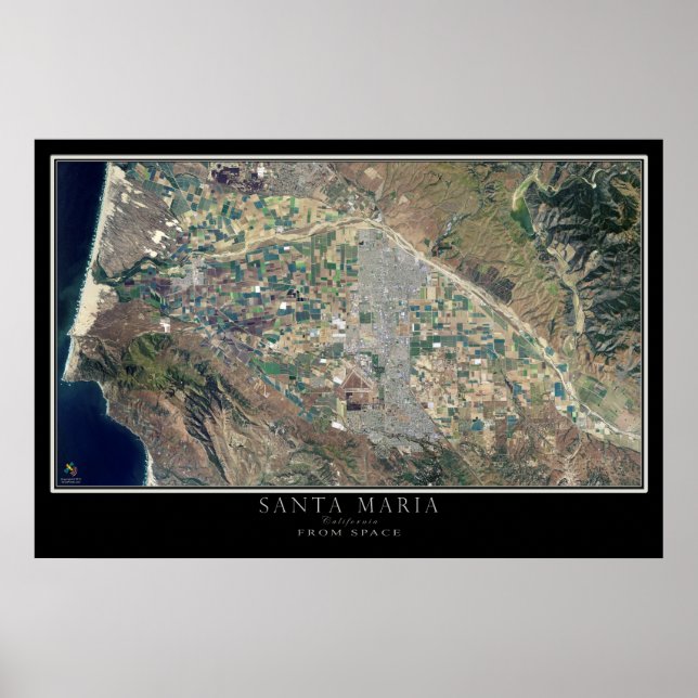 Mapa de Posters por satélite de Santa María Califo (Frente)