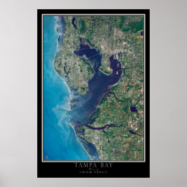 Mapa de Posters por satélite de Tampa Bay Florida