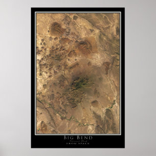 Mapa de Posters por satélite del Parque Nacional B
