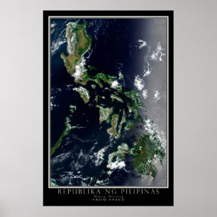Mapa de Posters satelitales de Filipinas