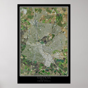 Mapa de Posters satelitales de Salinas California