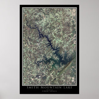 Mapa de Posters satelitales de Smith Mountain Lake