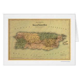 Mapa de Puerto Rico por Colton 1886