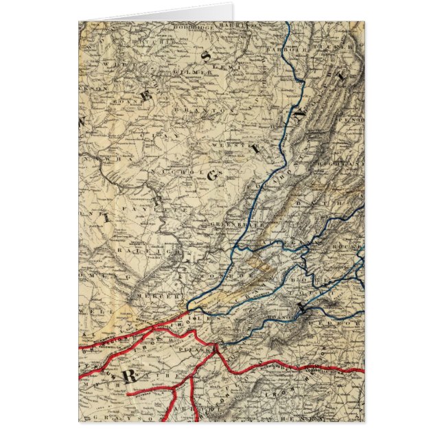 Mapa de Richmond y Louisville RR (Frente)