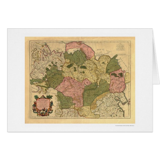 Mapa de Rusia y de Siberia 1706 (Anverso (Horizontal))