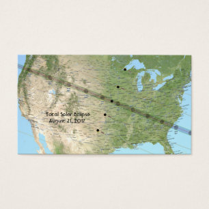 Mapa de rutas de eclipse solar total 2017